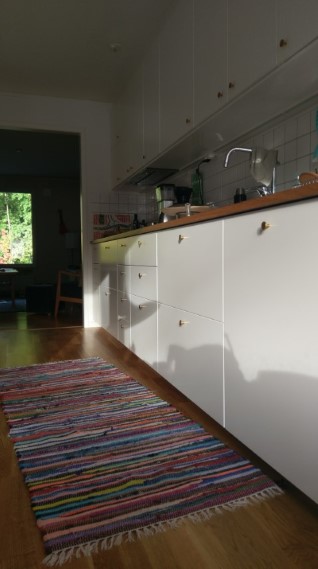 Detaljbild av färdigt kök